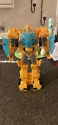 Buy Transformers Cyberverse Dinobots Roll N' Change Bumblebee Action Figure • 10£