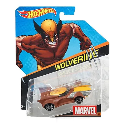 Buy Hot Wheels Marvel Character Car 1:64 Scale Die-Cast Vehicle: #33 WOLVERINE • 12.99£