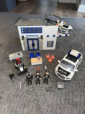 Buy Playmobil 9372 Police Station With Car, Quad & Helicopter • 18.99£