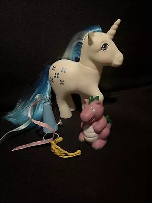 Buy My Little Pony Playset Pony Majesty With Crown, Hat & Dragon Yr 2 G1 1983 Hasbro • 25£