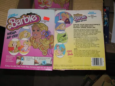 Buy BARBIE Doll Mattel 1983 (3 Items) Easter Wrap An Egg Decoration Kit Playset MIP • 14.48£