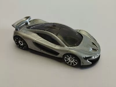 Buy Hot Wheels McLaren P1 Silver New Models 2015 HW Workshop HW Garage • 8.99£