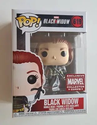 Buy Funko Pop Marvel 619 Black Widow Grappling Hook Collector Corps Exclusive • 51.95£