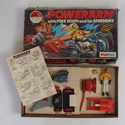 Buy Powerarm With Mike Zoom & His Speedbike, Vintage Palitoy 1975 (Mego Zack Power) • 159£