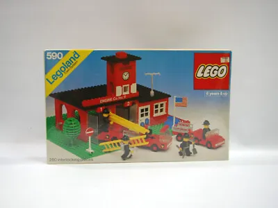 Buy LEGO Town 590 Engine Company No. 9 Vintage Original Sealed New • 1,408.83£