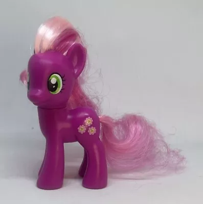 Buy My Little Pony G4 Cheerilee 3” Figure 2010 Brushable Purple Pink Flowers 2010 • 7.95£