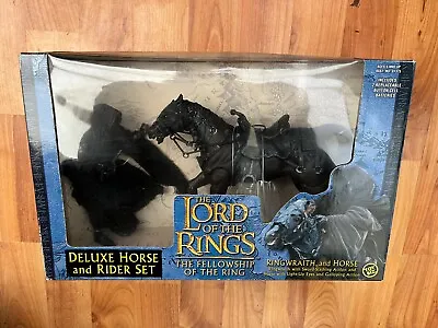 Buy Bnib Lord Of The Rings Ringwraith & Horse Toy Biz Figures Deluxe Horse Rider Set • 49.99£