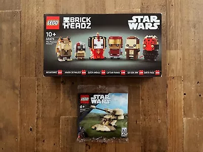 Buy LEGO BRICKHEADZ: STAR WARS: 40676 The Phantom Menace & AAT 30680 BNIB • 49.99£