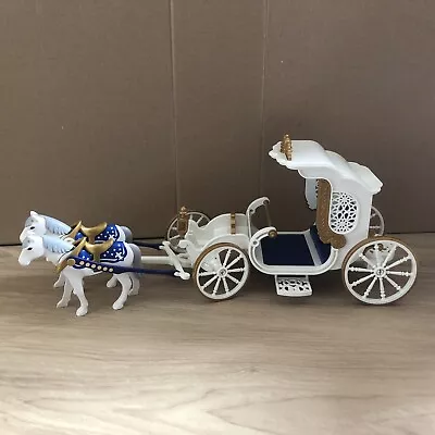 Buy Playmobil Wedding Princess Horse Drawn Carriage & Horses, Castle City Spares 18 • 16.40£