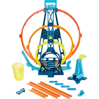 Buy Hot Wheels Track Builder Unlimited Triple Loop Kit Collapsible 3-Loop Gift Set • 35.99£