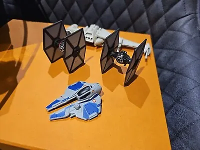 Buy Hot Wheels Star Wars Starships First Order Tie Fighters Jedi Starship B Wing Rea • 19.99£