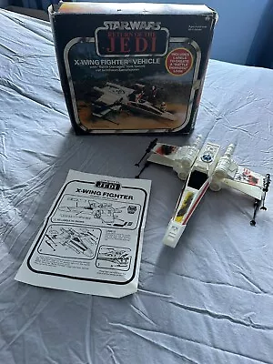 Buy Vintage Star Wars X-Wing Fighter, Battle Damaged With Working Wing Mechanism. • 95£