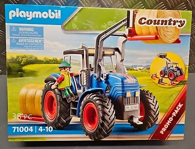 Buy Playmobil Country Farm 71004 Large Tractor & Accessories & Trailer Coupling New • 39.95£