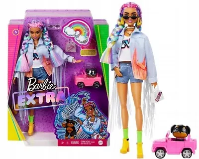 Buy BARBIE EXTRA DOLL Doll #5 Rainbow Braids GRN29 Mattel • 78.14£