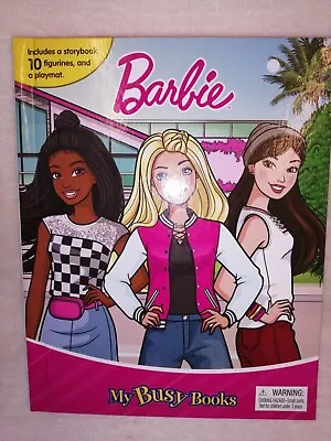 Buy Barbie - My Busy Books With 10 Figurines & A Playmat, Cake Toppers, Storybook • 15.89£