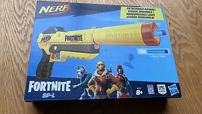 Buy Nerf Fortnite SP-L Dart Shhhh… Gun Blaster Elite Pistol With Silencer Yellow • 0.99£