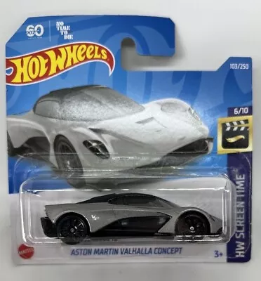 Buy Hot Wheels Aston Martin Valhalla Concept HW Screen Time No 103 New And Unopened • 26.99£
