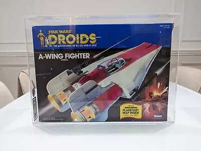 Buy Vintage Star Wars A-WING FIGHTER MISB UKG Graded Droids Vehicle Kenner Boxed • 1,550£