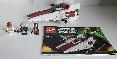 Buy LEGO Star Wars A-wing Starfighter 75003 100% Complete, Excellent Condition • 30.95£