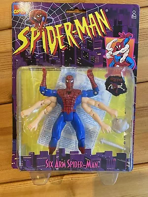 Buy Marvel Spider-Man Six Arm Spider-Man Toy Biz Figure 1996 • 30£