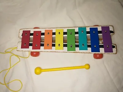 Buy Vintage 1970s Fisher Price Pull A Tune Xylophone Musical Toy Photo Props • 9.99£