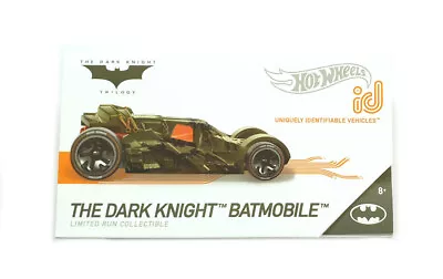 Buy Hot Wheels Fxb26 Id Cars The Dark Knight Batmobile Limited Run V. • 18.99£