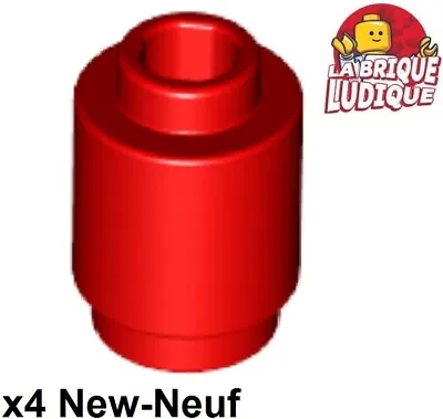 Buy LEGO 4x Brick Round Open Stud 1x1 Red/Red 3062 New • 1.39£