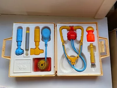 Buy Vintage Fisher Price Medical Kit Toy Case Stethoscope Syringe Blood Pressure ‘77 • 18£