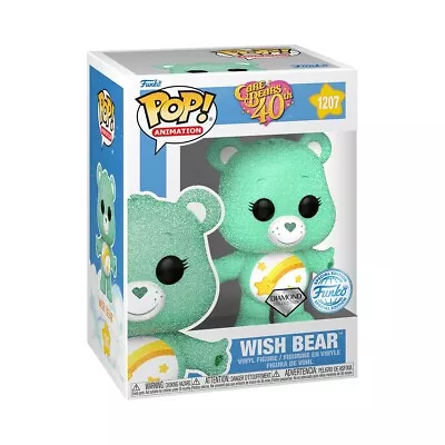 Buy Funko POP! Animation Care Bears 40th Diamond Glitter Wish Bear #1207 New In Box • 19£
