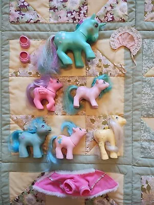Buy My Little Pony G1 Job Lot X 6 + Accessories G1 1980s Lucky Baby Rainfeather • 12.99£
