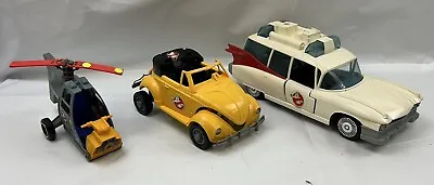 Buy Vintage Ghostbusters Vehicles Ecto-1 Highway Haunter Beetle Ecto-2 Set Lot 1980s • 44.95£