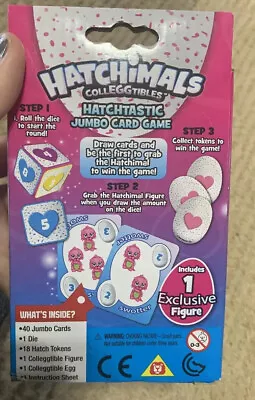 Buy Lot Of 4NEW Hatchimal Colleggtibles JUMBO CARD GAME Includes 1 Exclusive Figure! • 12.31£