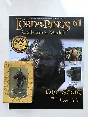 Buy Lord Of The Rings Collection Issue 61 Orc Scout Eaglemoss Figure+ Magazine • 7.99£