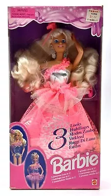 Buy 1994 3 Looks Fashions Magic Barbie Doll / 3 Looks In 1 / Mattel 12339, NrfB • 66.72£