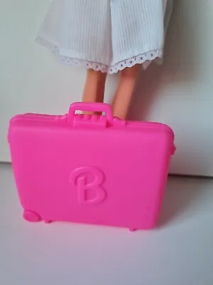 Buy Barbie Mattel Trolley Suitcase Large Pink Pink Travel Suitcase Accessories  • 5.14£
