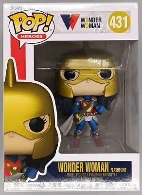 Buy #431 Wonder Woman (Flashpoint) DC Wonder Woman Damaged Box Funko POP & Protector • 9.99£