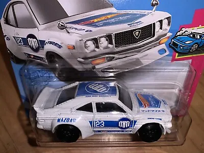Buy Mazda Rx3 Coupe Wide Arch Race Car White & Blue Hot Wheels Model Car  1:64 New • 8.99£