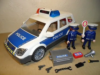 Buy PLAYMOBIL POLICE CAR 6920 COMPLETE (Lights+Sounds,Accessories,Figures) • 11.49£