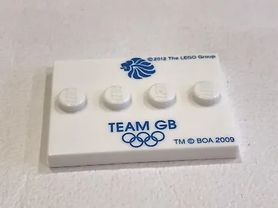 Buy Genuine Lego White Olympic Team GB Minifigure / Figure Base Plate - VGC (A016) • 3.20£