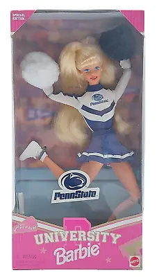 Buy 1996 Penn State University Cheerleader Barbie Doll / Mattel 17698, NrfB • 51.36£