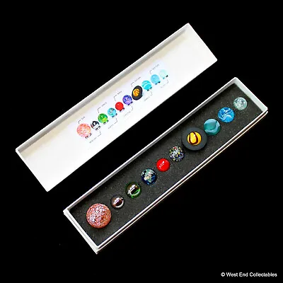 Buy Collectors Boxed Miniature Solar System Orrery Globe Planet Marbles Set- 14-22mm • 34.99£