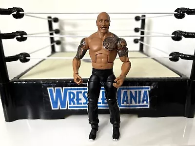 Buy WWE The Rock Wrestling Figure Mattel Elite 81 Dwayne Johnson Bloodline WWF • 12.49£