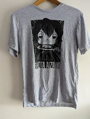 Buy Grey My Hero Academia Mha Funko Pop Shoto Aizawa T Shirt Small • 8.99£
