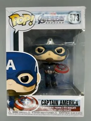 Buy Funko POP #573 Captain America Mjolnir & Broken Shield Damaged Box + Protector • 9.79£