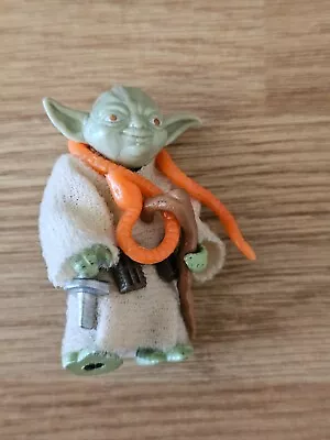 Buy Vintage Kenner Star Wars Yoda Figure 1980 Complete(orange Snake) • 32.09£