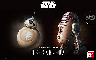 Buy Bandai Star Wars BB-8 & R2-D2 BB8 R2D2 1/12 Scale The Force Awakens New Japan • 98.39£
