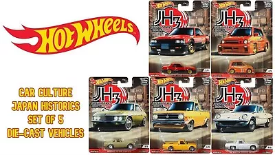 Buy Hot Wheels Set Of 5 PREMIUM Car Culture Japan Historics Die-Cast Vehicles FPY86 • 24.99£