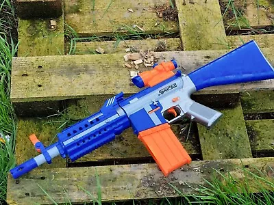 Buy NERF Bullet Soft Foam Dart Gun Fortnite REAL LASER LMG Warzone Blaster Toy UK • 31.91£