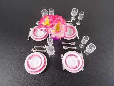 Buy Accessories For Barbie Gloria Or Similar Doll Service Glasses Cutlery As Shown (14498) • 13.31£