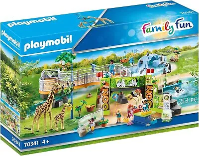 Buy Playmobil 70341 Large City Zoo Playset With Animals, Enclosures, Scenery, A Zook • 149.13£